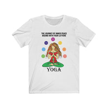 Load image into Gallery viewer, Journey of Inner Peace 7 Chakras T Shirt
