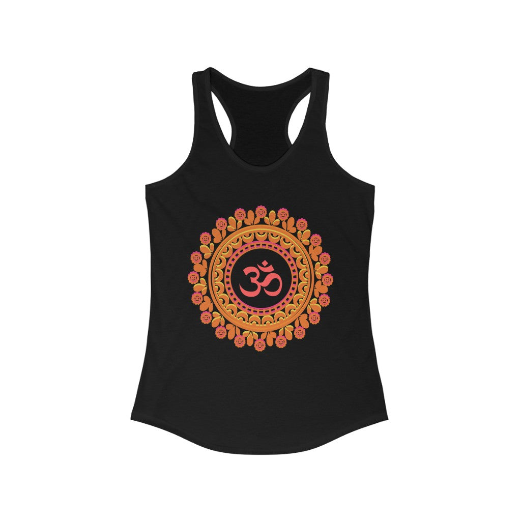 Om Mandala Design Women's Racerback Tank