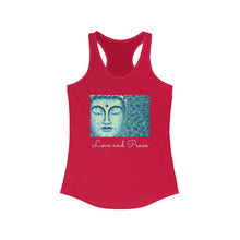 Load image into Gallery viewer, Love and Peace Buddha Women&#39;s Ideal Racerback Tank
