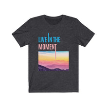 Load image into Gallery viewer, Live In The Moment Vintage T Shirt Dark Gray Heather
