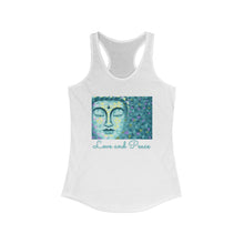 Load image into Gallery viewer, Love and Peace Buddha Women&#39;s Ideal Racerback Tank
