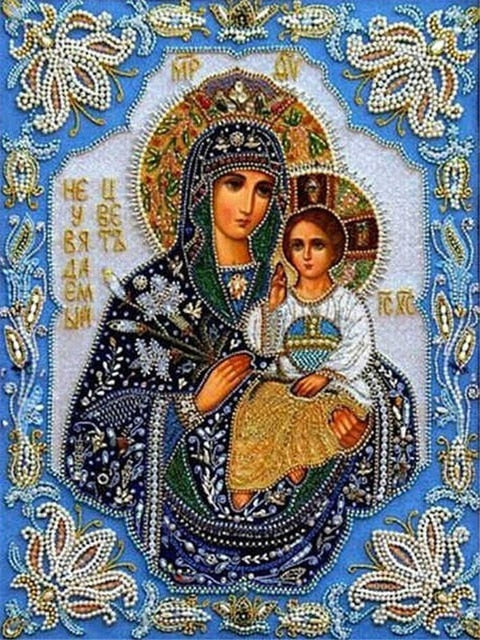 Do It Yourself 5D Madonna & Child Jesus Diamond Painting