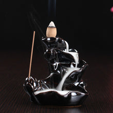 Load image into Gallery viewer, Waterfall Style Backflow Ceramic Incense Burners for Home / Office Décor
