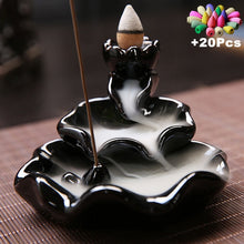 Load image into Gallery viewer, Exquisite Waterfall Style Backflow Ceramic Incense Burners for Home / Office Décor
