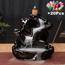 Load image into Gallery viewer, Exquisite Waterfall Style Backflow Ceramic Incense Burners for Home / Office Décor
