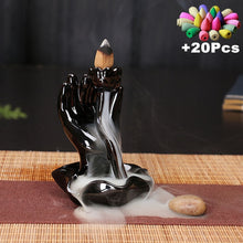 Load image into Gallery viewer, Waterfall Style Backflow Ceramic Incense Burners for Home / Office Décor
