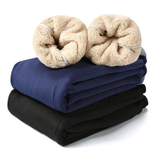 Load image into Gallery viewer, Authentic Winter Super Warm Men&#39;s Velvet Cashmere Wool Pants / Thick Fleece Joggers Pant
