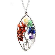 Load image into Gallery viewer, Natural Stone Tree of Life Pendant Necklace for Women
