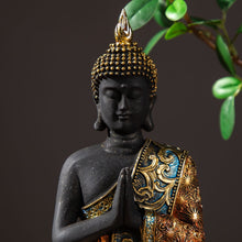 Load image into Gallery viewer, Green Resin Hand Made Thailand Buddha Meditation Sculpture
