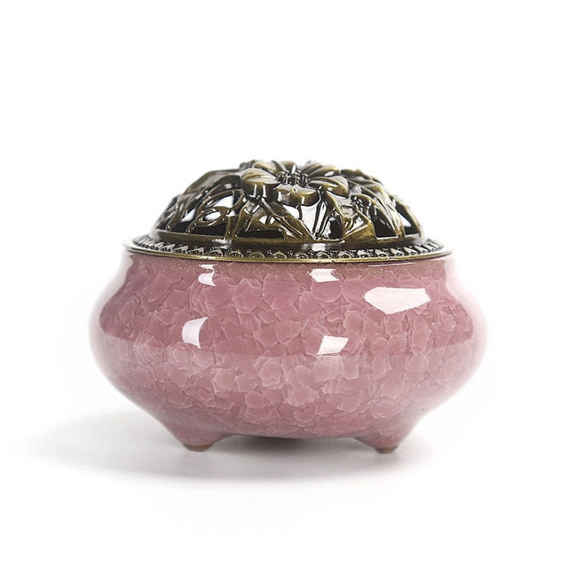 Quaint Buddhist Incense Burners in Luxurious Hues