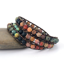 Load image into Gallery viewer, Vintage Boho Handmade Natural Stones Bracelet Variant 2 side display
