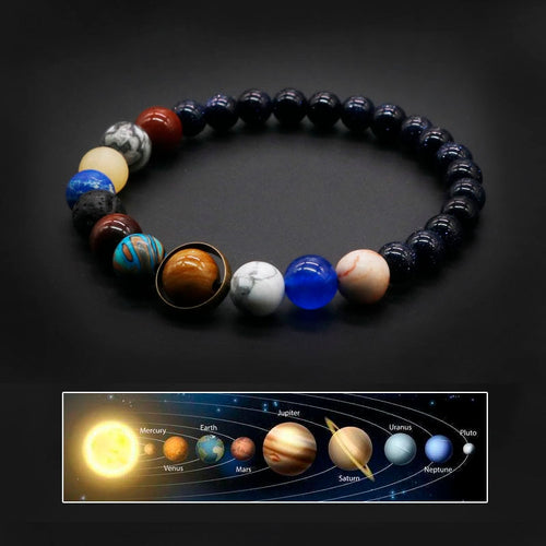 Solar system charm bracelet