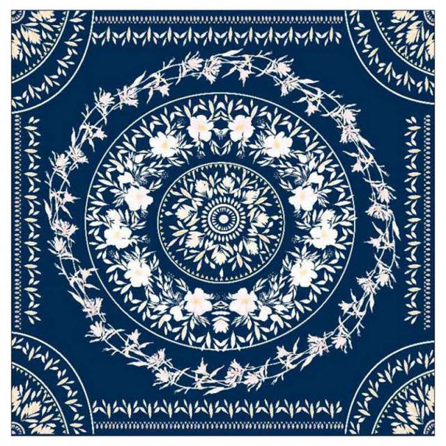 Dark Blue Wall Hanging Tapestry Decor for Living Room Bedroom