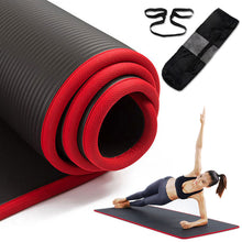 Load image into Gallery viewer, 10mm Non-Slip Thickened NBR Yoga Gym Mat With Storage Bag
