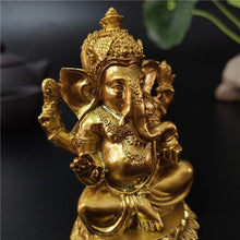 Load image into Gallery viewer, Golden Lord Ganesha Statue Figurines
