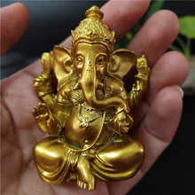 Load image into Gallery viewer, Golden Lord Ganesha Statue Figurines
