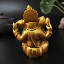 Load image into Gallery viewer, Golden Lord Ganesha Statue Figurines
