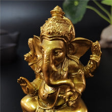 Load image into Gallery viewer, Golden Lord Ganesha Statue Figurines
