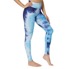 Load image into Gallery viewer, Anti Cellulite Double Blue Women&#39;s Push Up Sport Leggings / Yoga Pants
