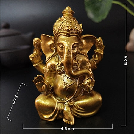 Golden Lord Ganesha Statue Figurines