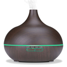 Load image into Gallery viewer, Remote Controlled Ultrasonic Electric Humidifier in Dark Wood Grain texture 2
