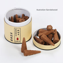 Load image into Gallery viewer, 100 Percent Natural Sandalwood Backflow Handmade Incense Cones
