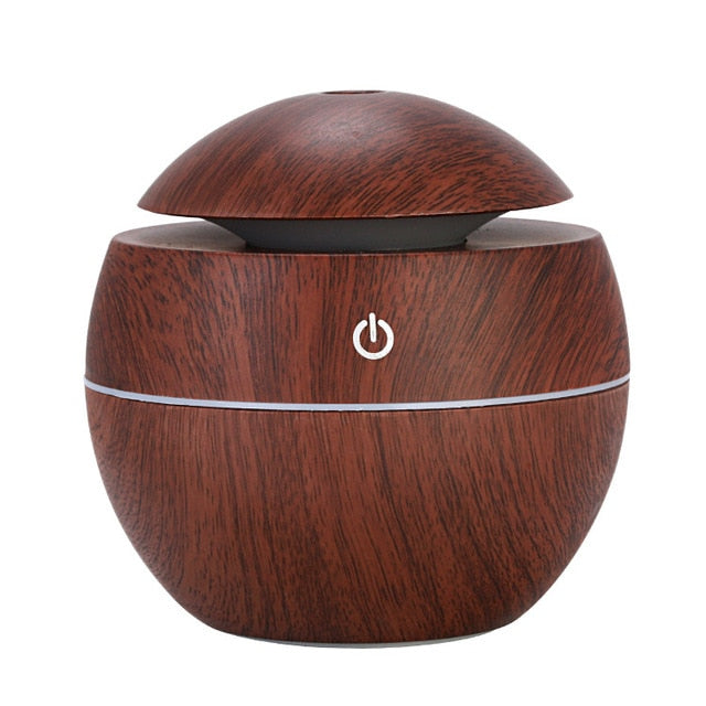 130ML Ultrasonic Dark Brown Aroma Cool Mist Humidifier