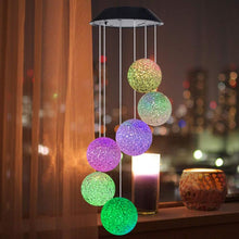 Load image into Gallery viewer, Solar Powered Color Changing Wind Chime
