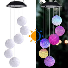 Load image into Gallery viewer, Solar Powered Color Changing Wind Chime
