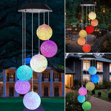 Load image into Gallery viewer, Solar Powered Color Changing Wind Chime
