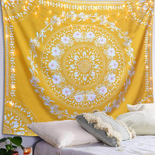 Load image into Gallery viewer, Yellow White Wall Hanging Tapestry Decor for Living Room Bedroom
