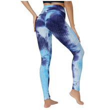 Load image into Gallery viewer, Anti Cellulite Double Blue Women&#39;s Push Up Sport Leggings / Yoga Pants
